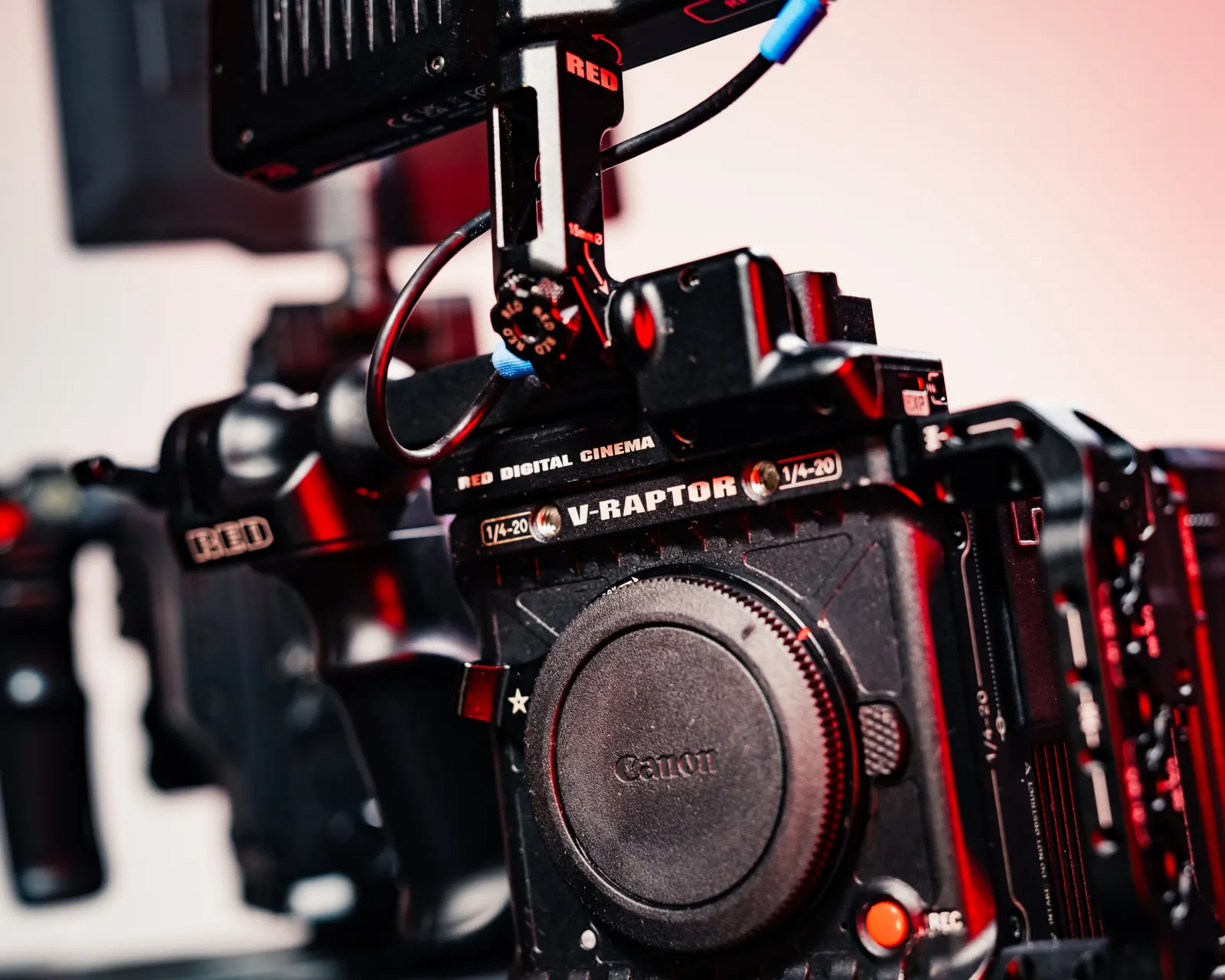 Close-up van de RED V-Raptor 8K VV
